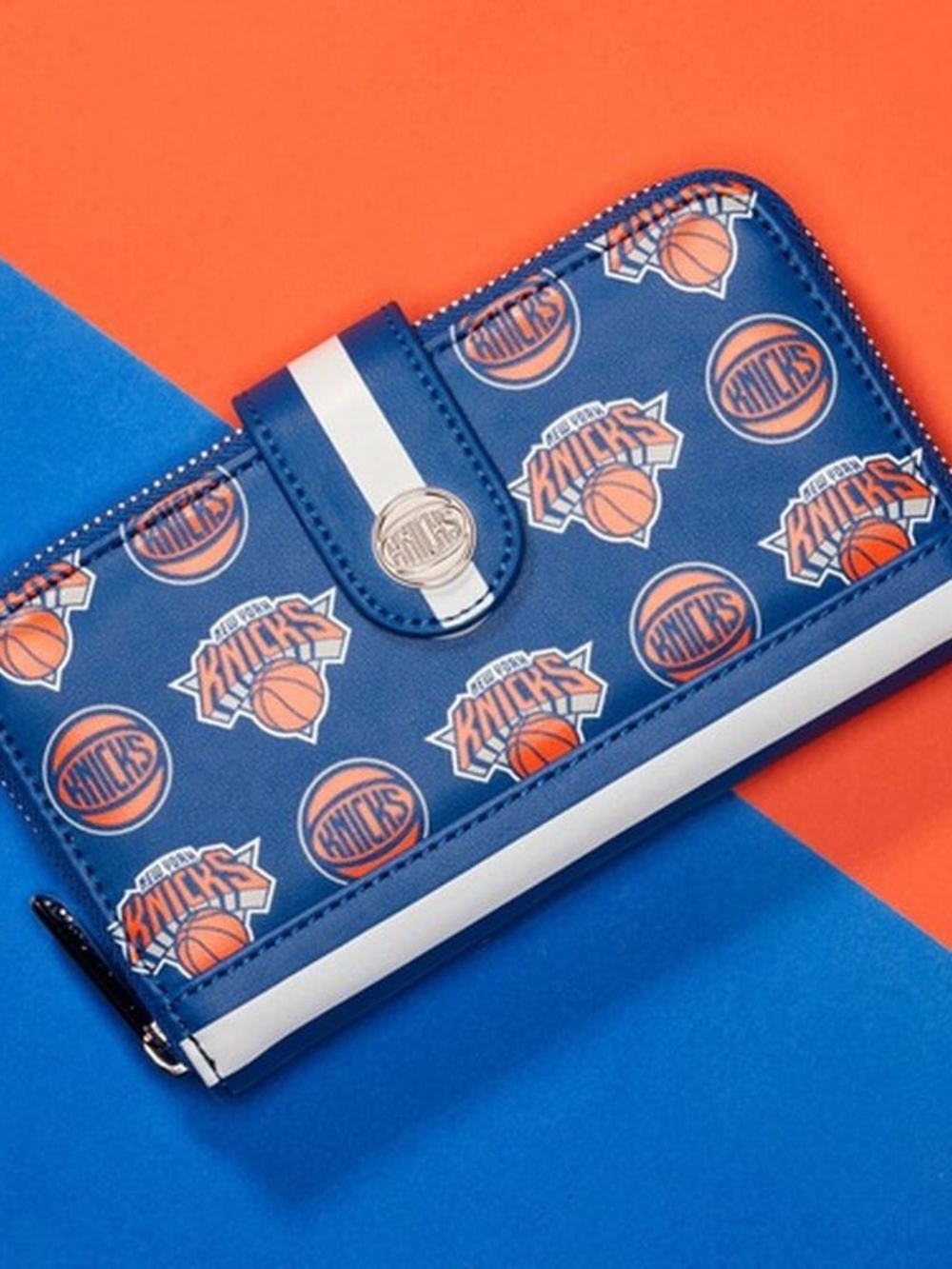 New York Knicks Blue and Orange Zip Wallet- Loungefly-World Champions